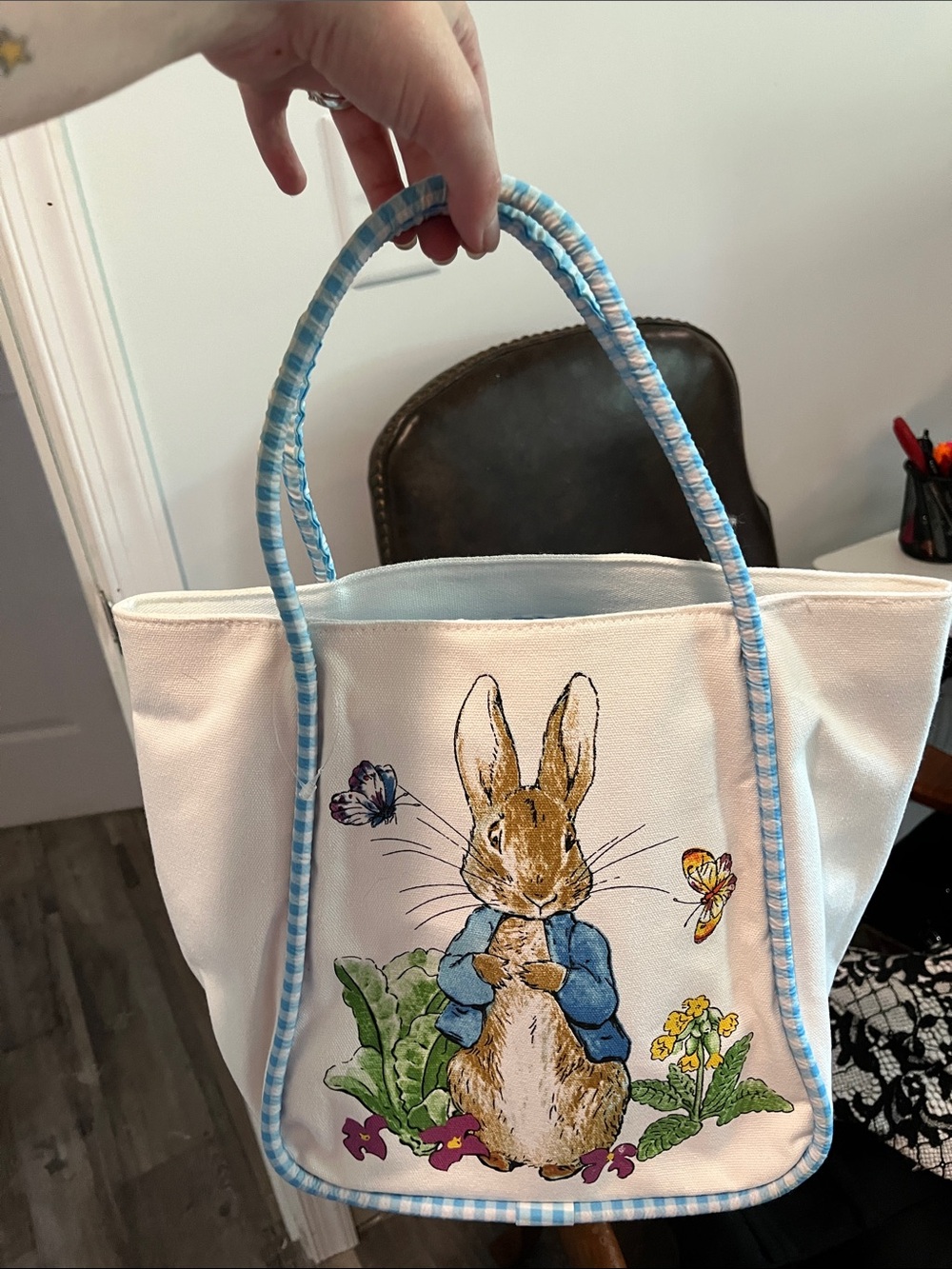 Peter Rabbit White Bunny Tote Bag NWOT